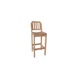 Bar Chair Slatted Back 740h