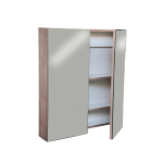 2 D Mirror Bathroom Cupb BH/WH